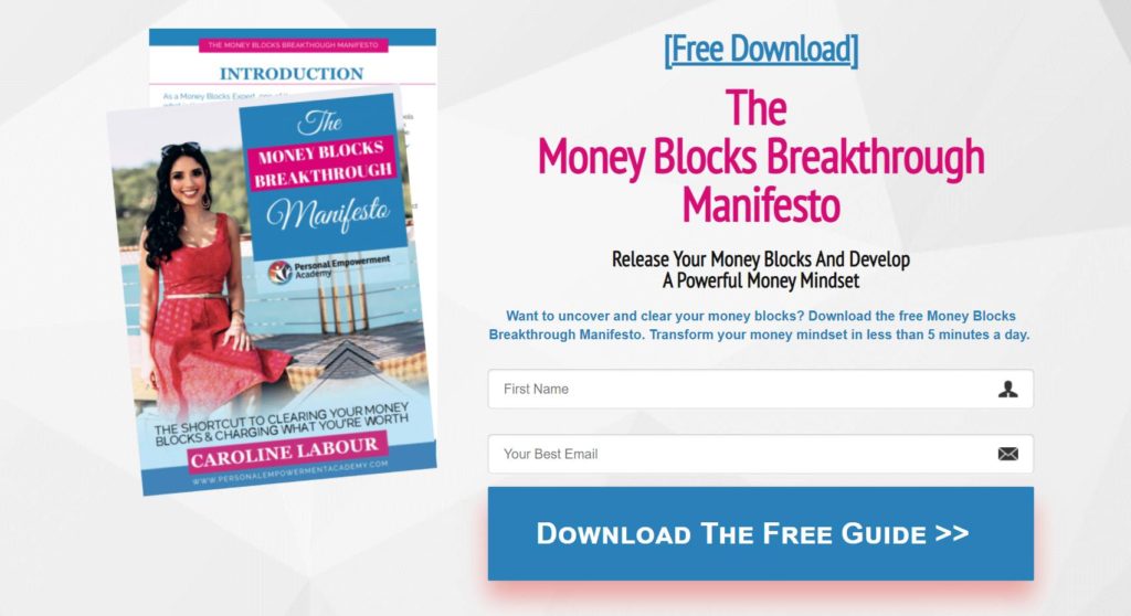 Money block breakthrough manifesto