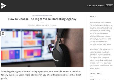 How to choose the right video marketing agency