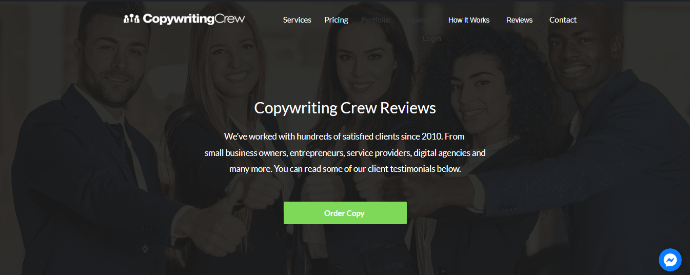 Copywriting Crew reviews
